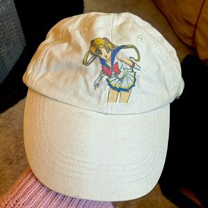 Sailor Moon Beige Baseball Cap by Anvil